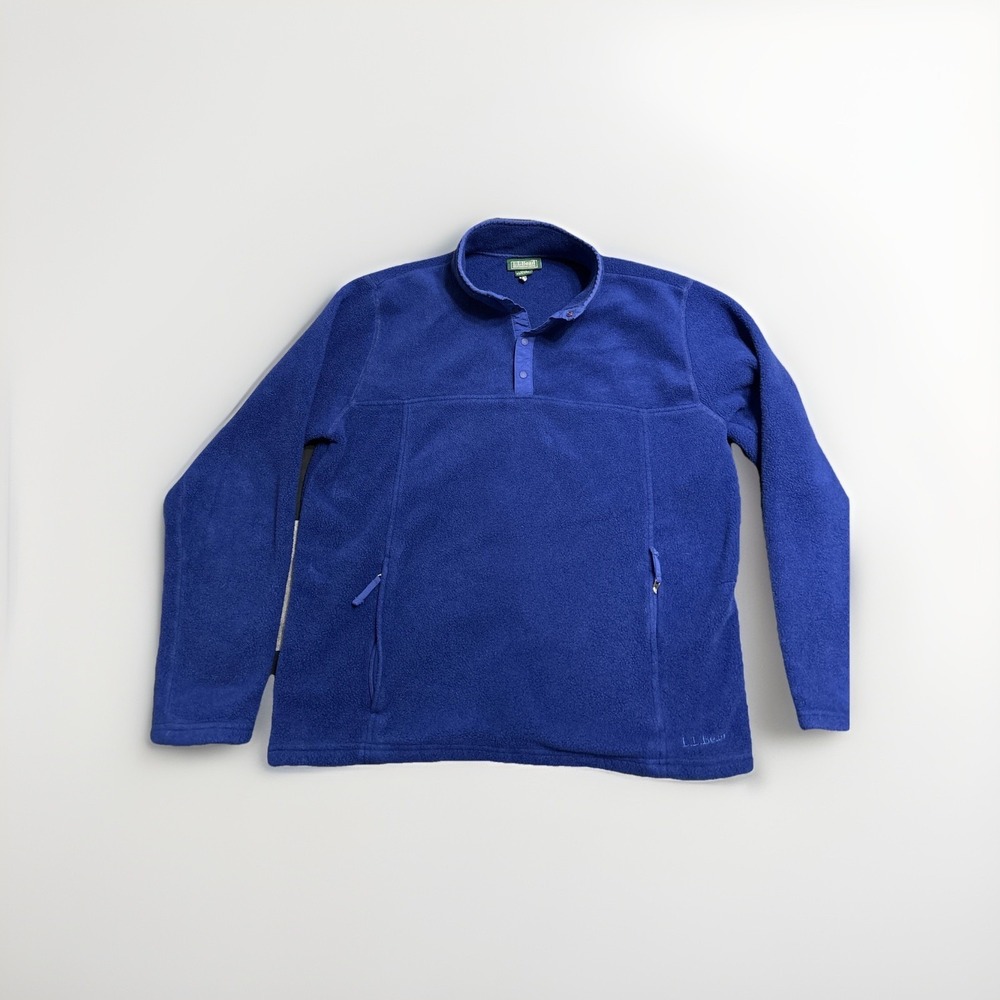 L.L. Bean Pullover Fleece Sweater Blue Men's Size M